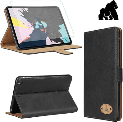 Gorilla Tech iPad Mini 4 iPad Mini 5 Leather Case and Screen Protector Magnetic Flip Stand Shockproof cover Protective 2-Pack Red iPad Model A2133 A2124 A2126 A2125 A1538 A1550